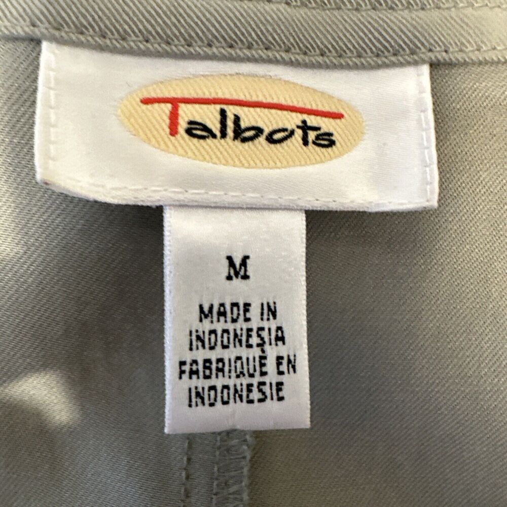 Talbots Vintage 90s Minimalist Jumper Sleeveless Dress Size M Khaki 100% Tencel - Picture 8 of 9